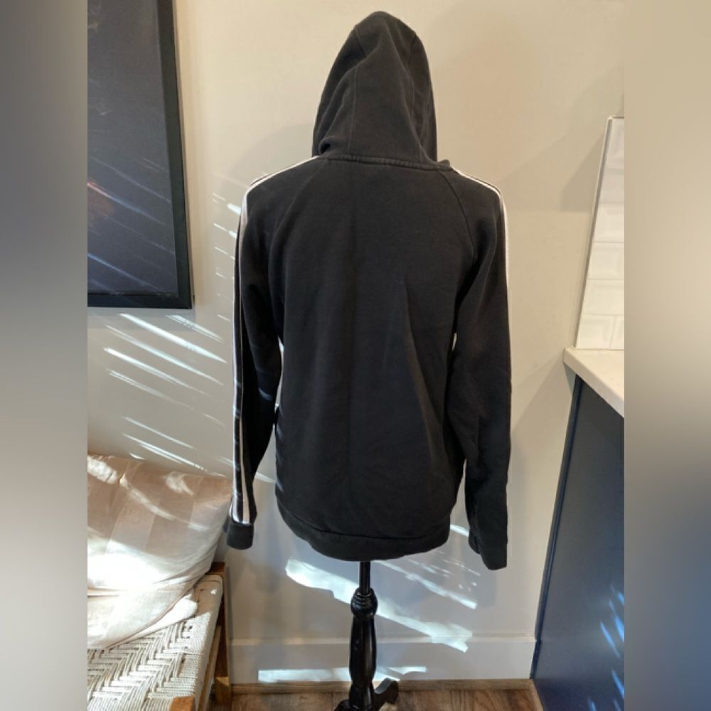 Adidas hooded stripe sweatshirt Small - Picture 2 of 4